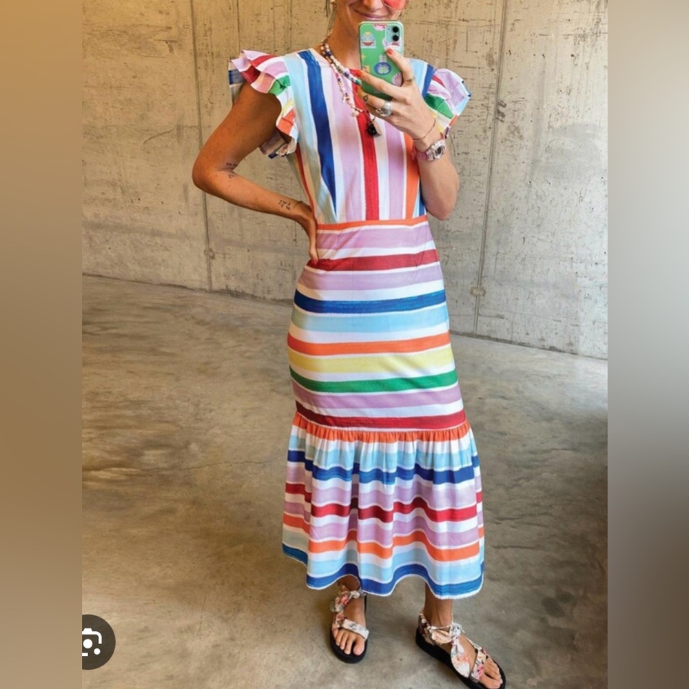 Never Fully Dressed Stripe Frida Dress